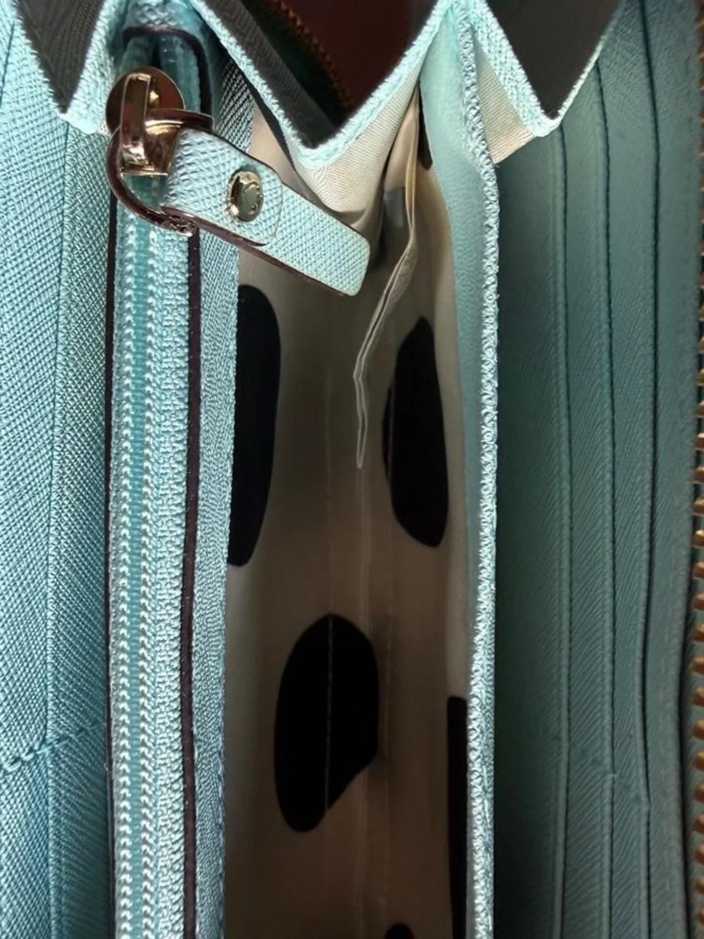 Kate Spade Blue Zip Around Wallet
